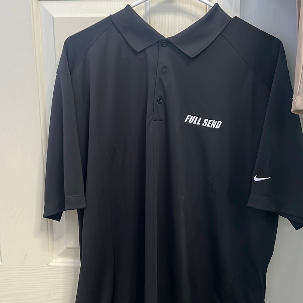 Full send nike golf polo